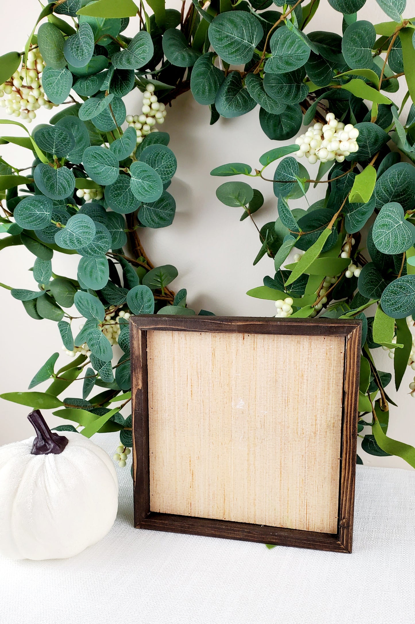 Family Is a Circle of Faith & Love – Handmade Wood Sign