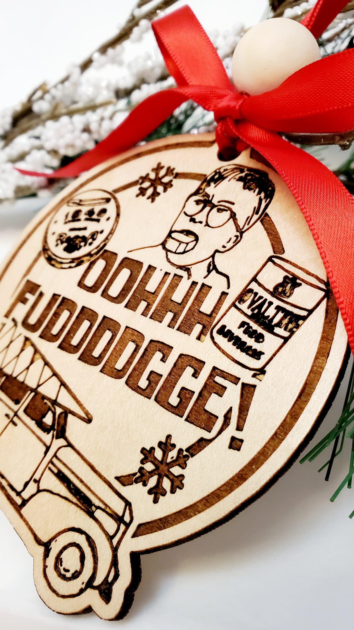 Oohhh Fuddddgge! Holiday ornament - scence from the classic movie, A Christmas Story