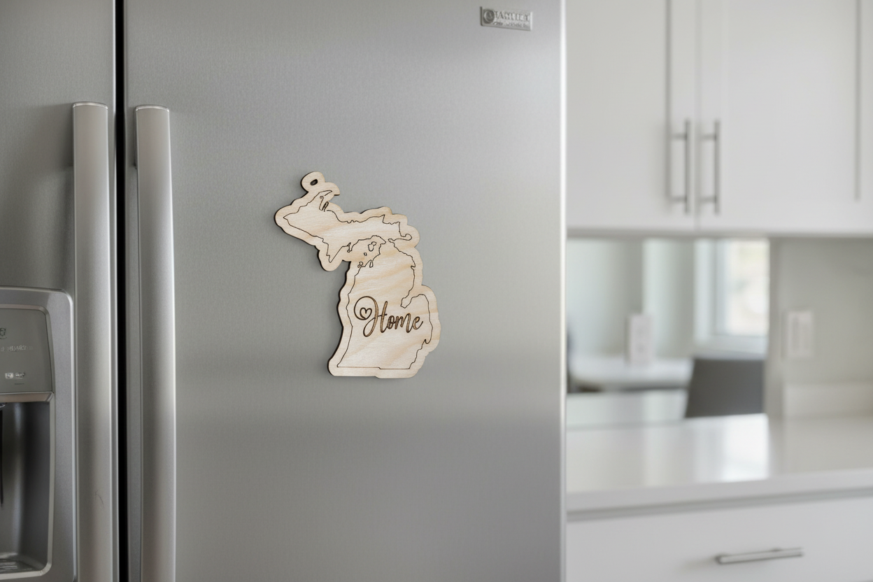 Handmade Magnets - Rustic State & Refrigerator Magnets | Cul de Sac ...