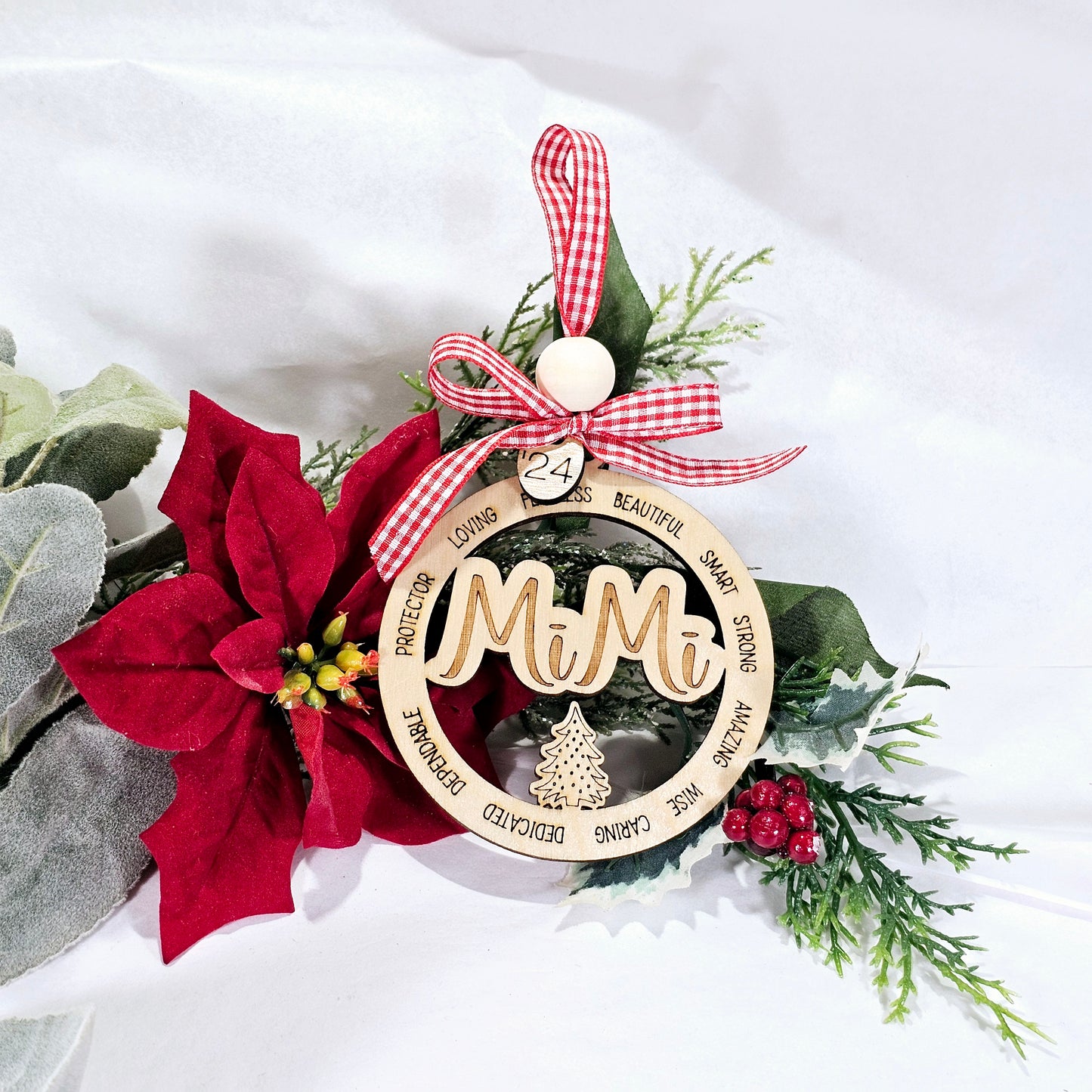 Variety of Grandma names ornaments- engraved with all of the loving attributes that they are