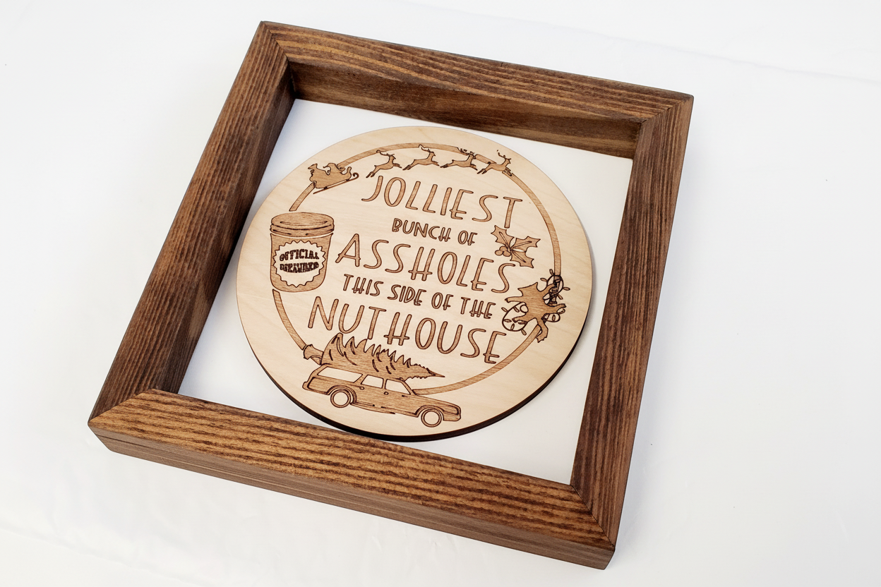 Jolliest Bunch of Assholes - engraved quote from the classic movie, Christmas Vacation