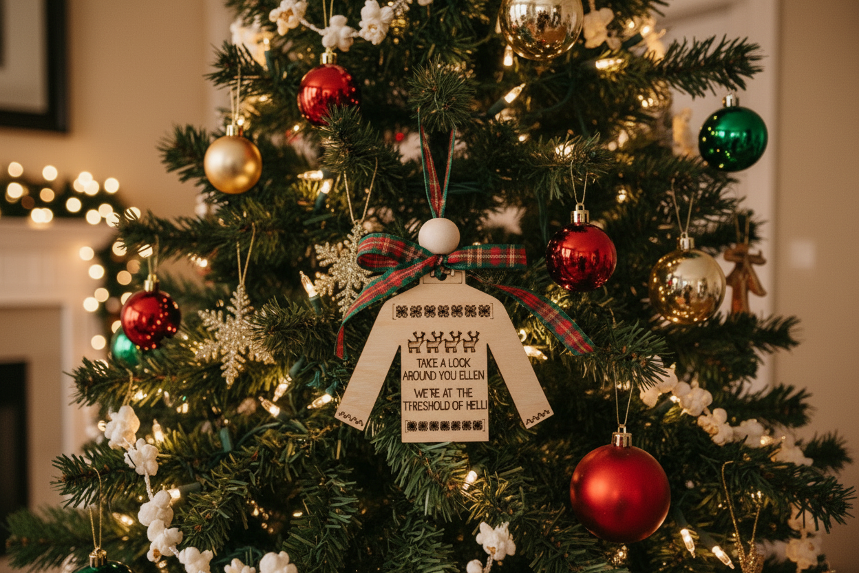 Ugly Christmas Sweater holiday tree decor, Funny Christmas ornaments, Gift  for movie fans, White elephant gag gift, Unique Gift Tag, National Lampoons  Christmas Vacation fan, image size:1248x832