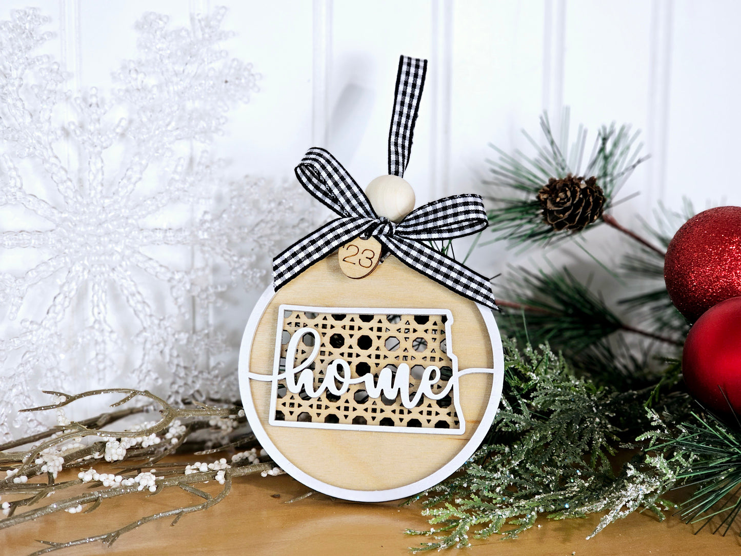 South Carolina BoHo Christmas ornament, 50 states available Christmas ornament, BoHo home decor, Unique state gift, unique state souvenirs -All 50 states available