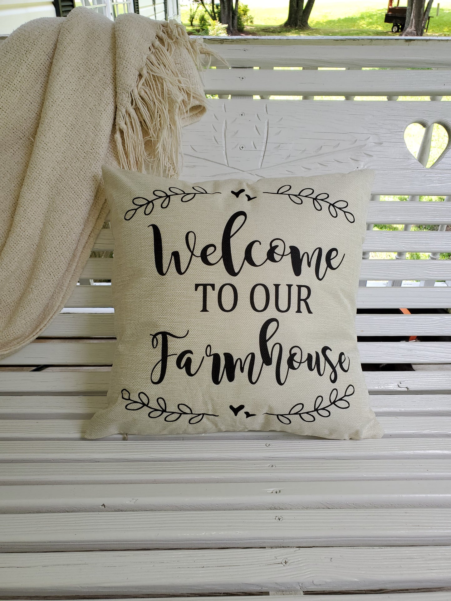 Welcome to Our Farmhouse Decorative pillow