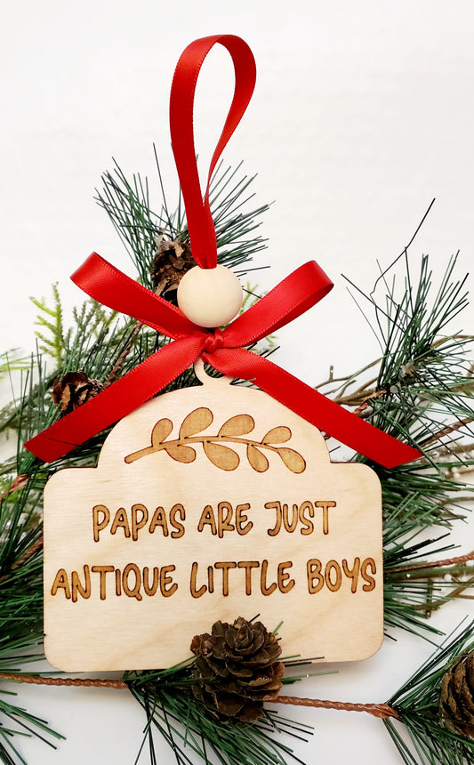 Variety of Grandfather Ornaments - Pawpaws, Pop-Pops, Papas, Grandpas