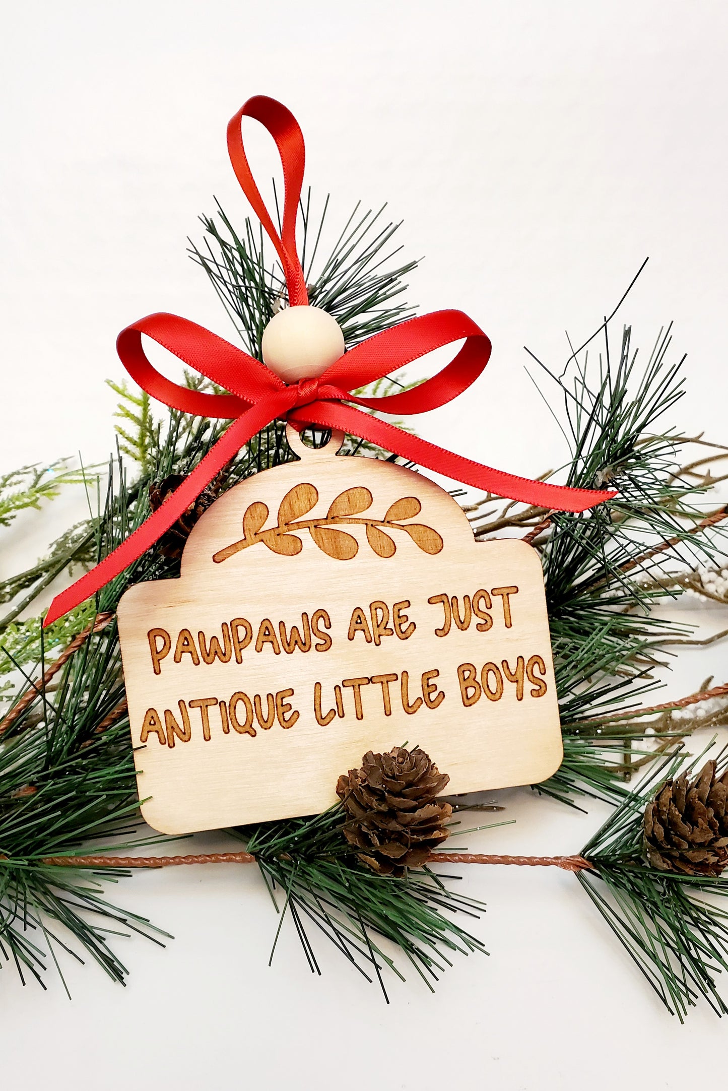 Variety of Grandfather Ornaments - Pawpaws, Pop-Pops, Papas, Grandpas