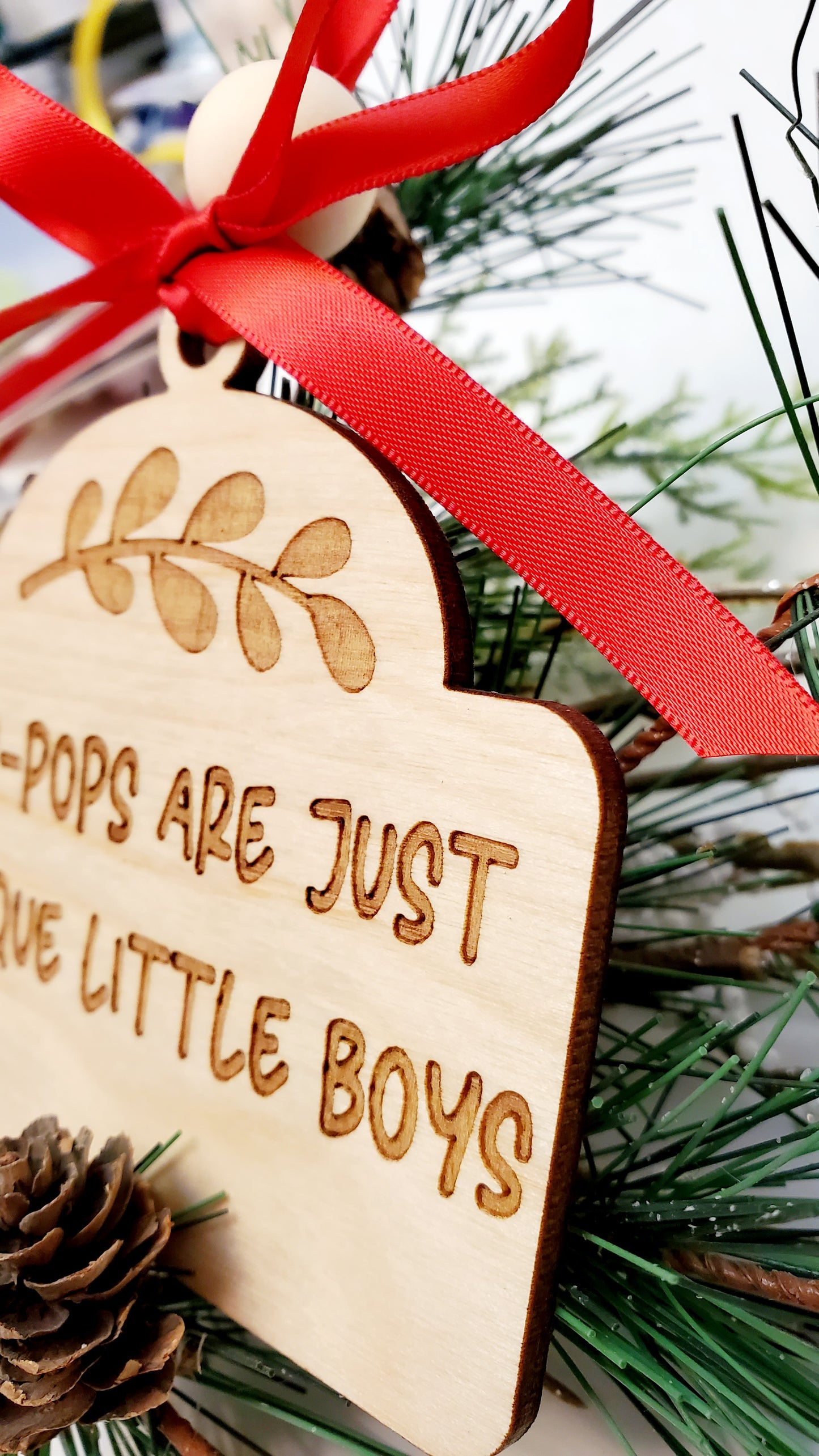 Variety of Grandfather Ornaments - Pawpaws, Pop-Pops, Papas, Grandpas