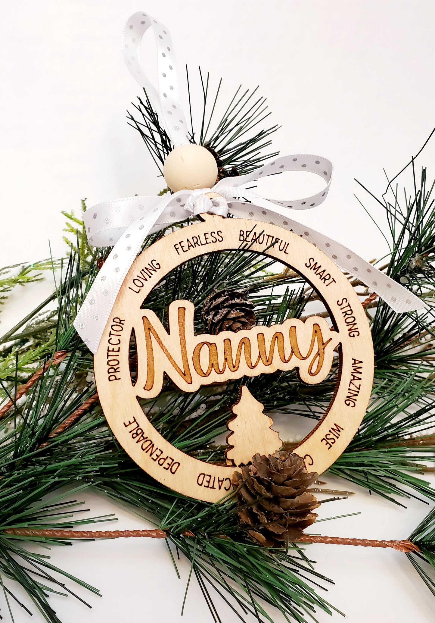 Variety of Grandma names ornaments- engraved with all of the loving attributes that they are