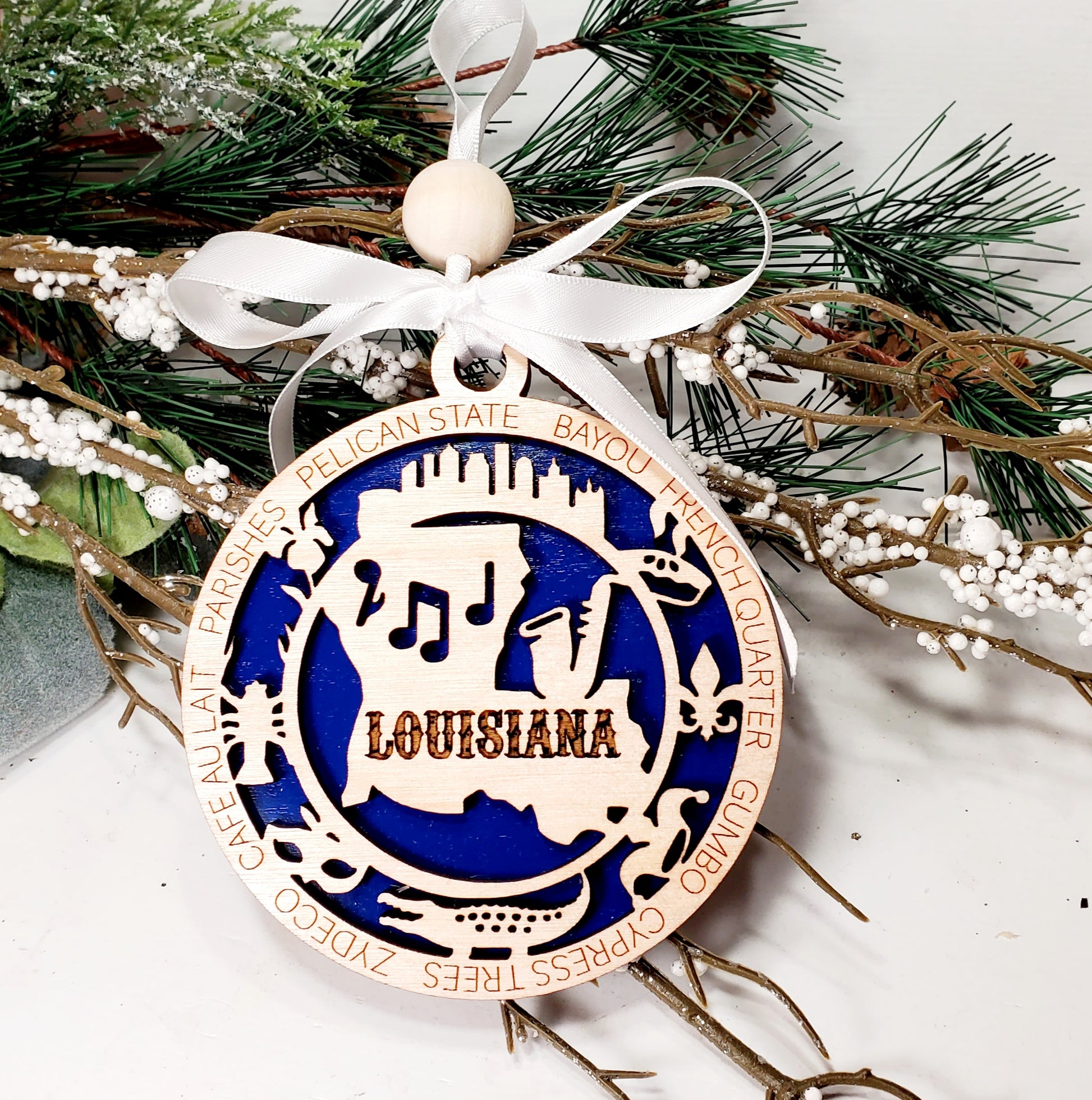 Louisiana ornament - small representation of what makes this state great & unique.