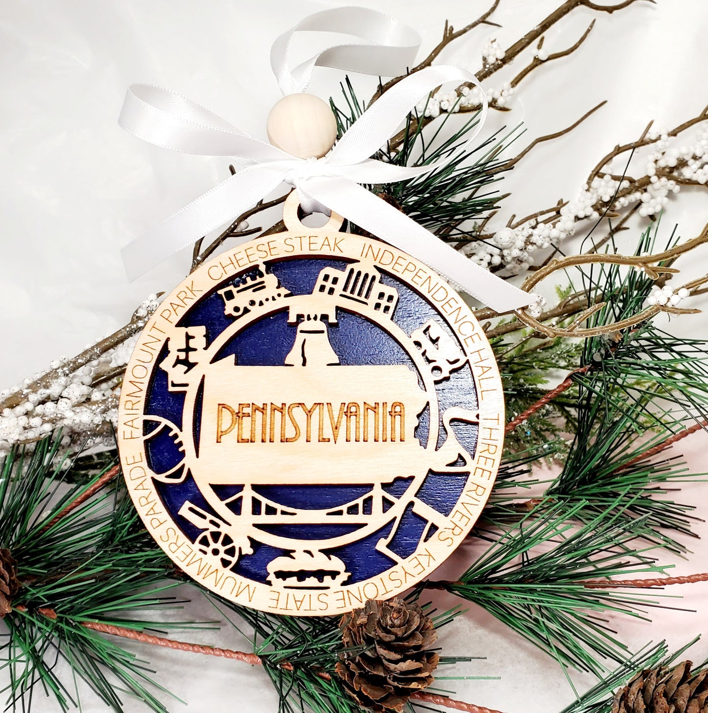 Pennsylvania ornament - small representation of what makes this state great & unique.