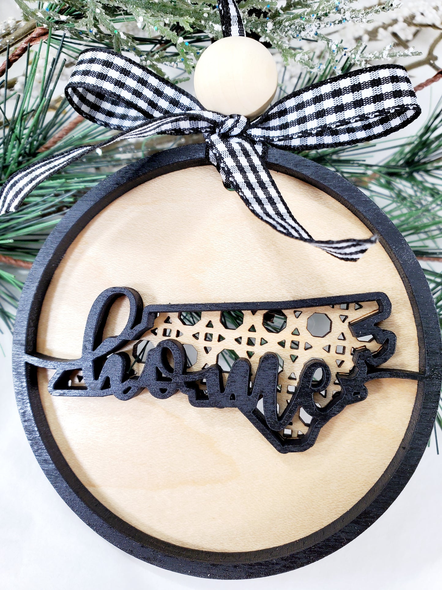 South Carolina BoHo Christmas ornament, 50 states available Christmas ornament, BoHo home decor, Unique state gift, unique state souvenirs -All 50 states available