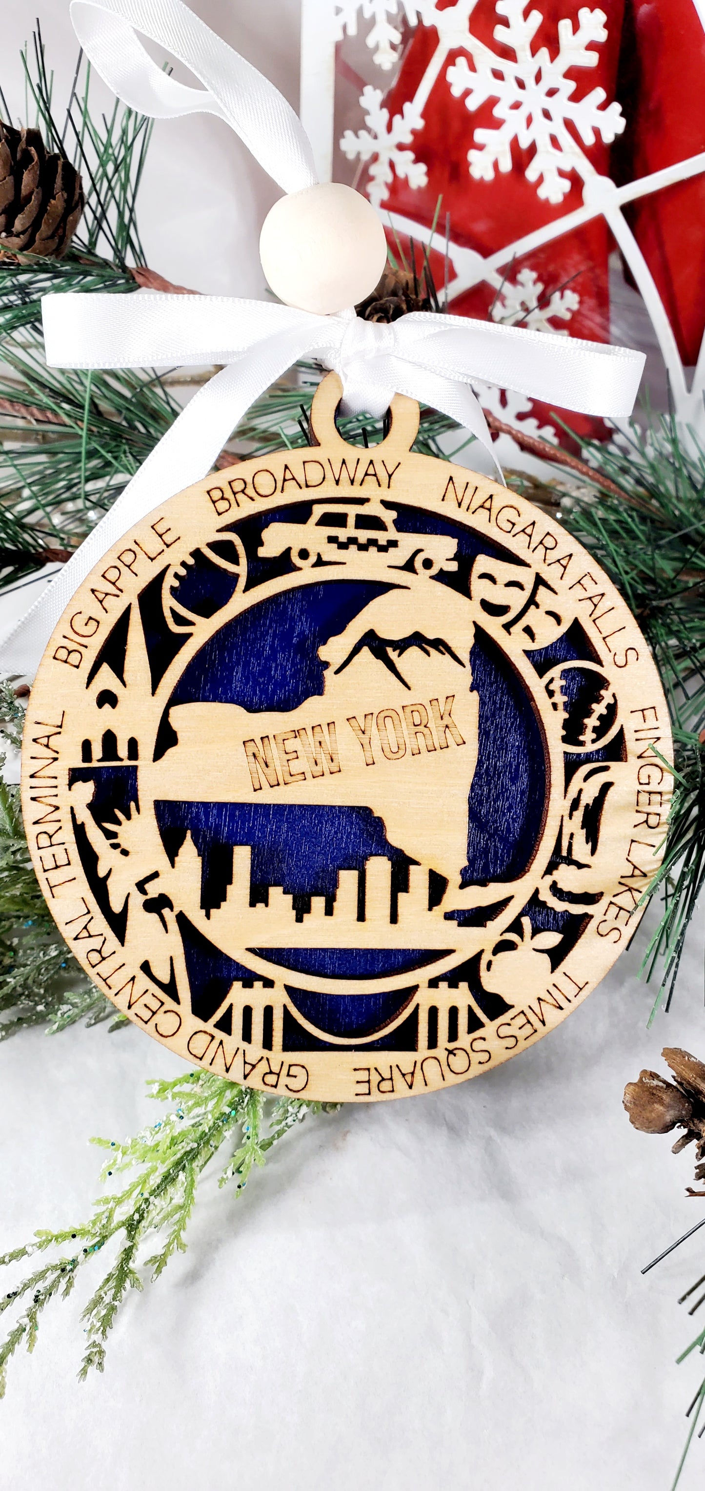 Beautiful State ornaments - Perfect Gifts - What state have you lived in? Every state available. Great souvenir and keepsake gifts.