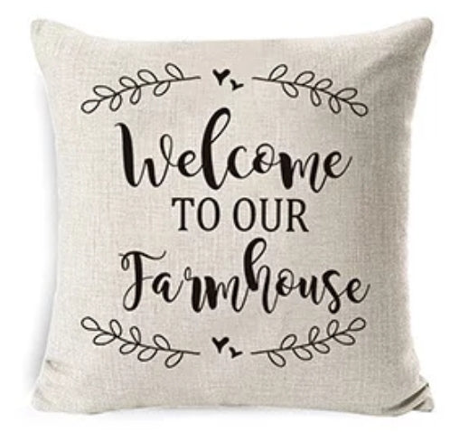 Welcome to Our Farmhouse Decorative pillow